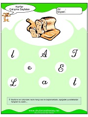 E Sesi Çalışma Sayfaları